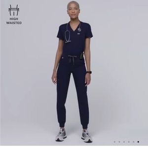 NWT Figs High Waisted Petite Zamora Jogger Scrubs